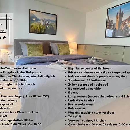 Apartment Luxurioeses 130qm Mit Balkon Im Zentrum,parkplatz
